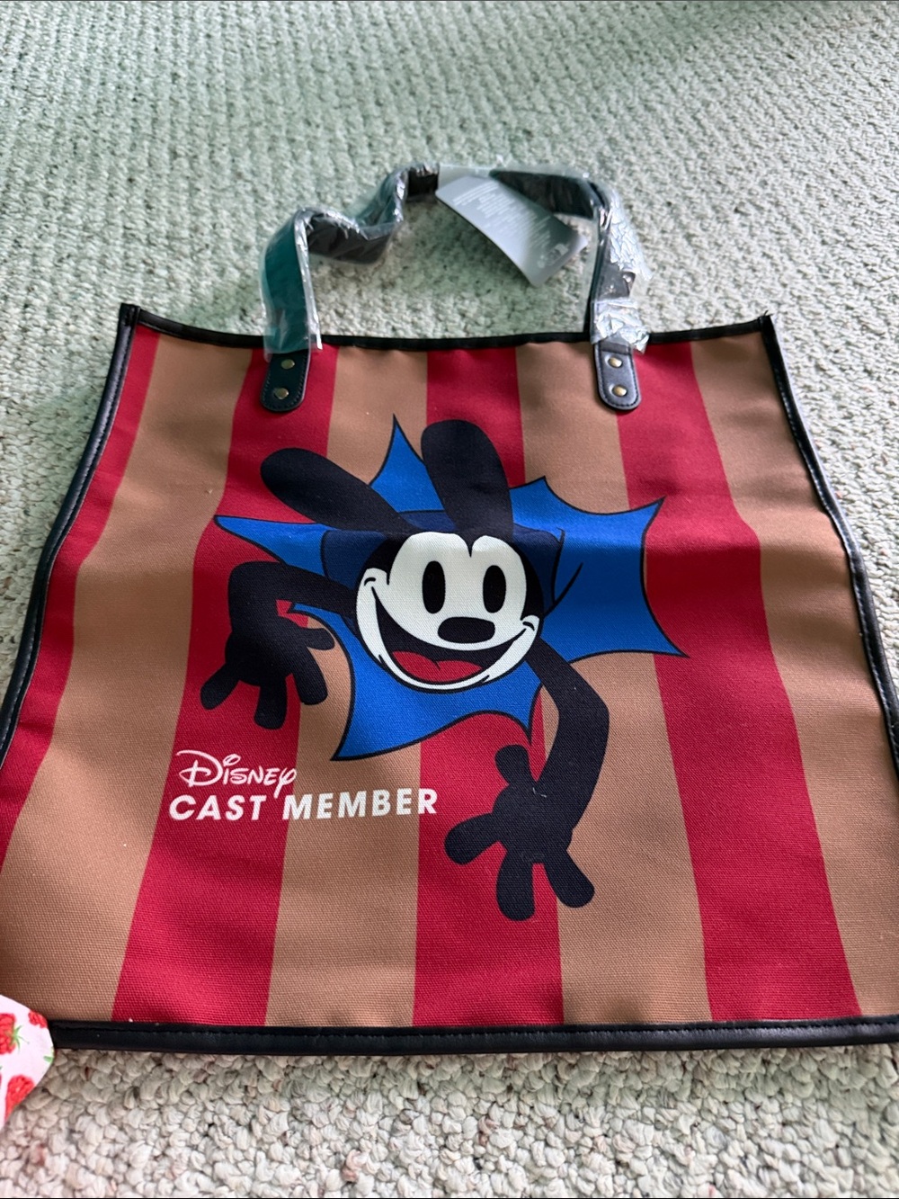 Disney Oswald Striped Tote Bag - Disney Cast Member